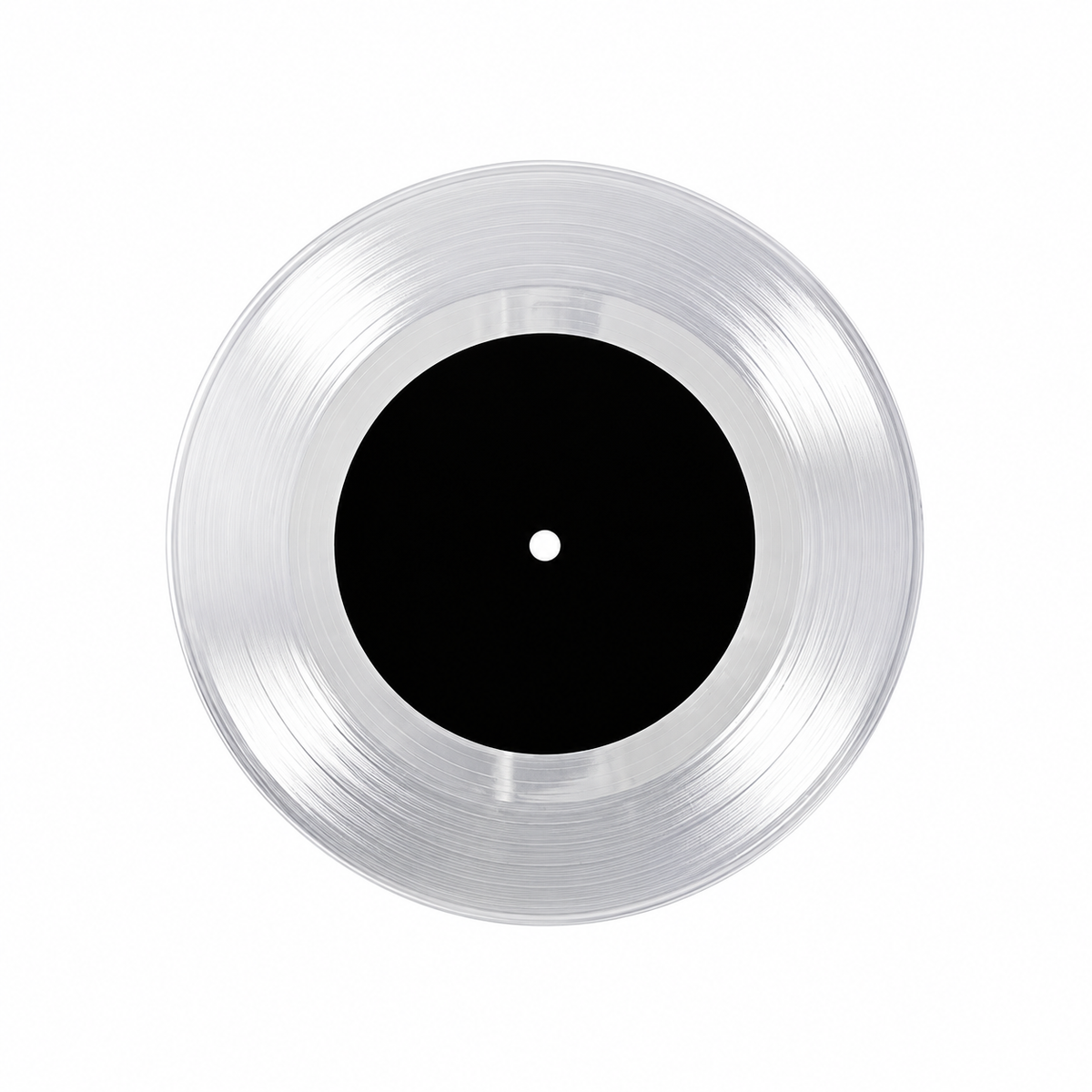 UP HEEL - 7'INCH (CLEAR LATHE-CUT BLACK LABEL)